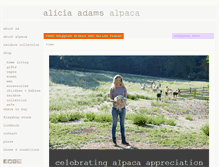 Tablet Screenshot of aliciaadamsalpaca.com